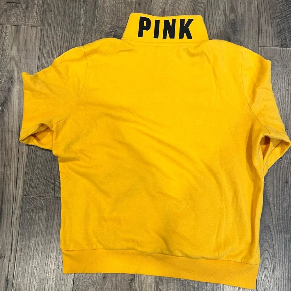 Pink Victoria’s Secret Half Zip Sweater Sz M - Picture 2 of 3